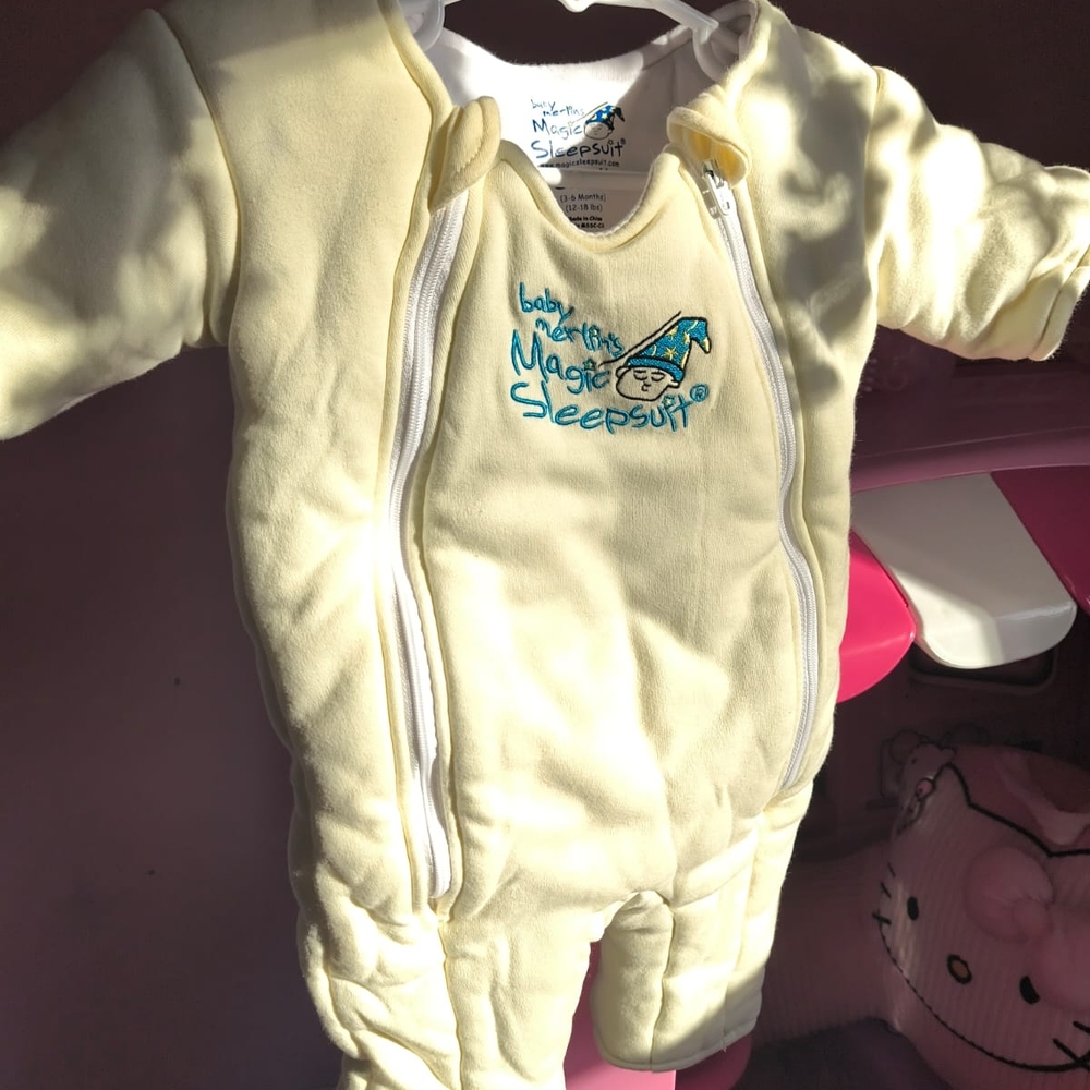 Baby Yellow Merlin's Magic Sleepsuit